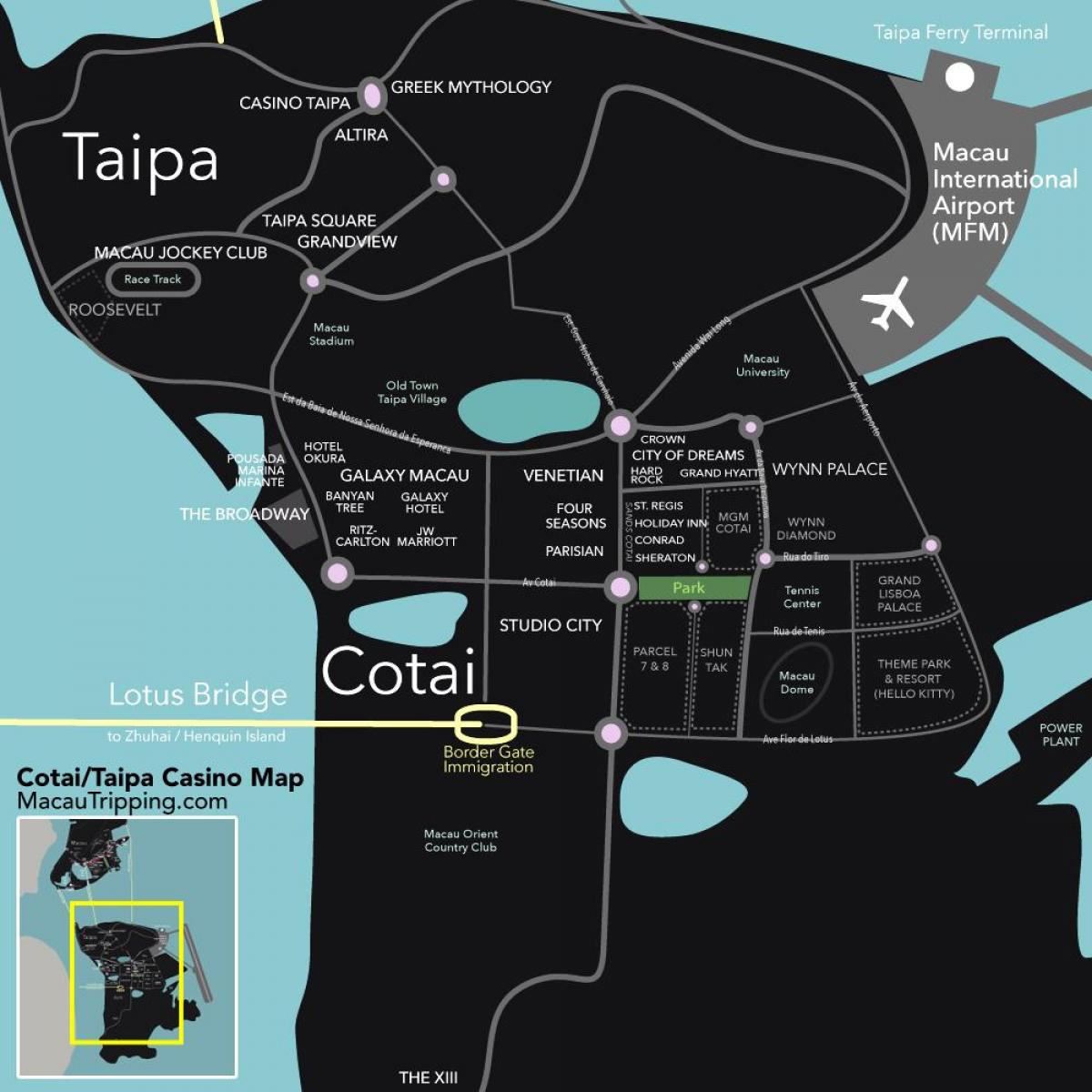 map of cotai Macau