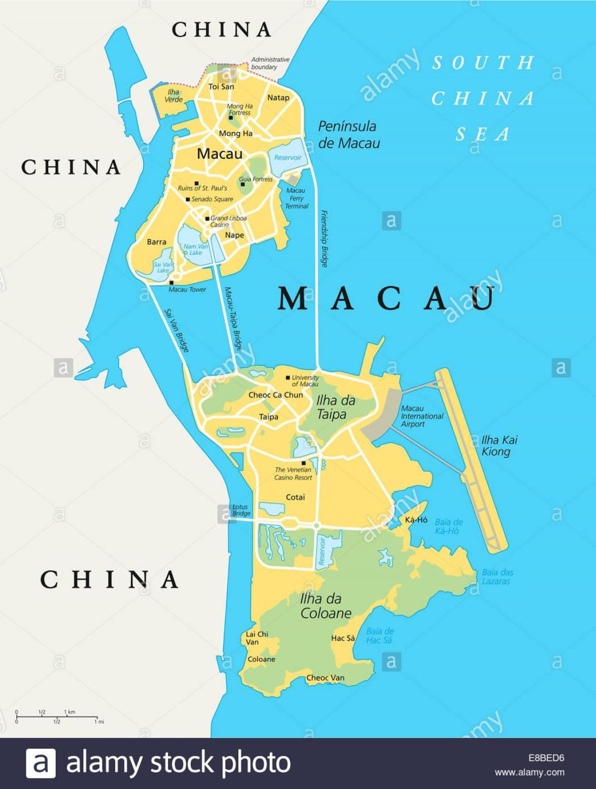 Macao China map