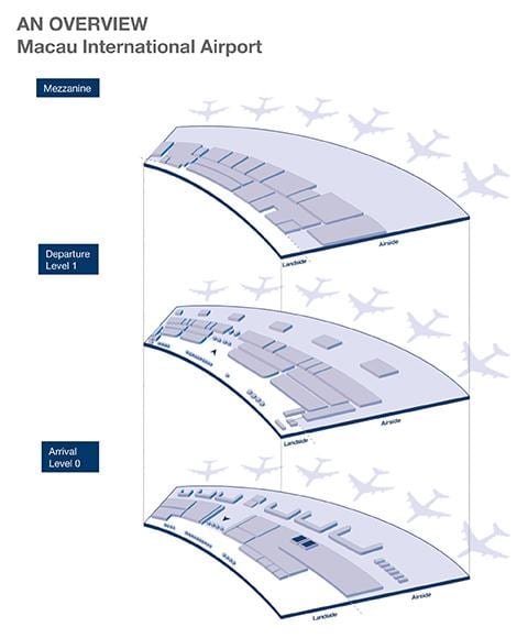Macau international airport map