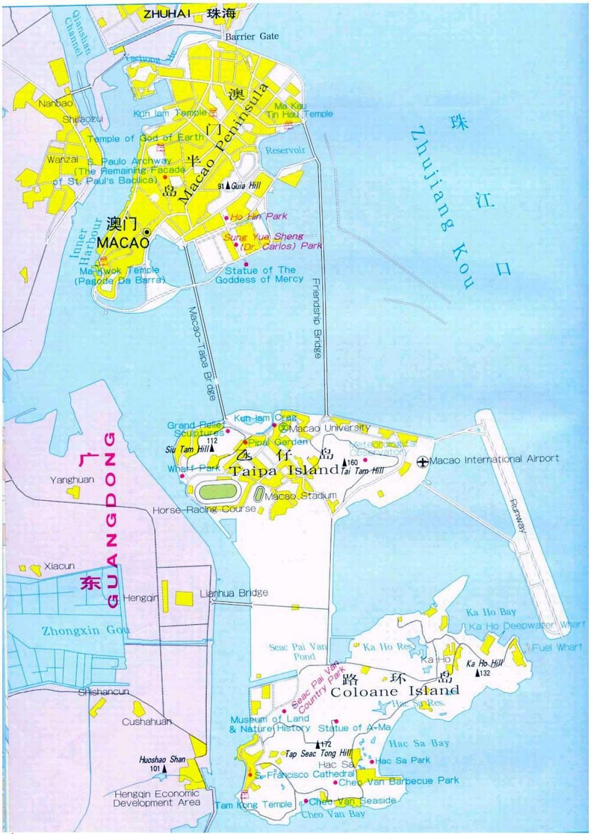 map of Macau city