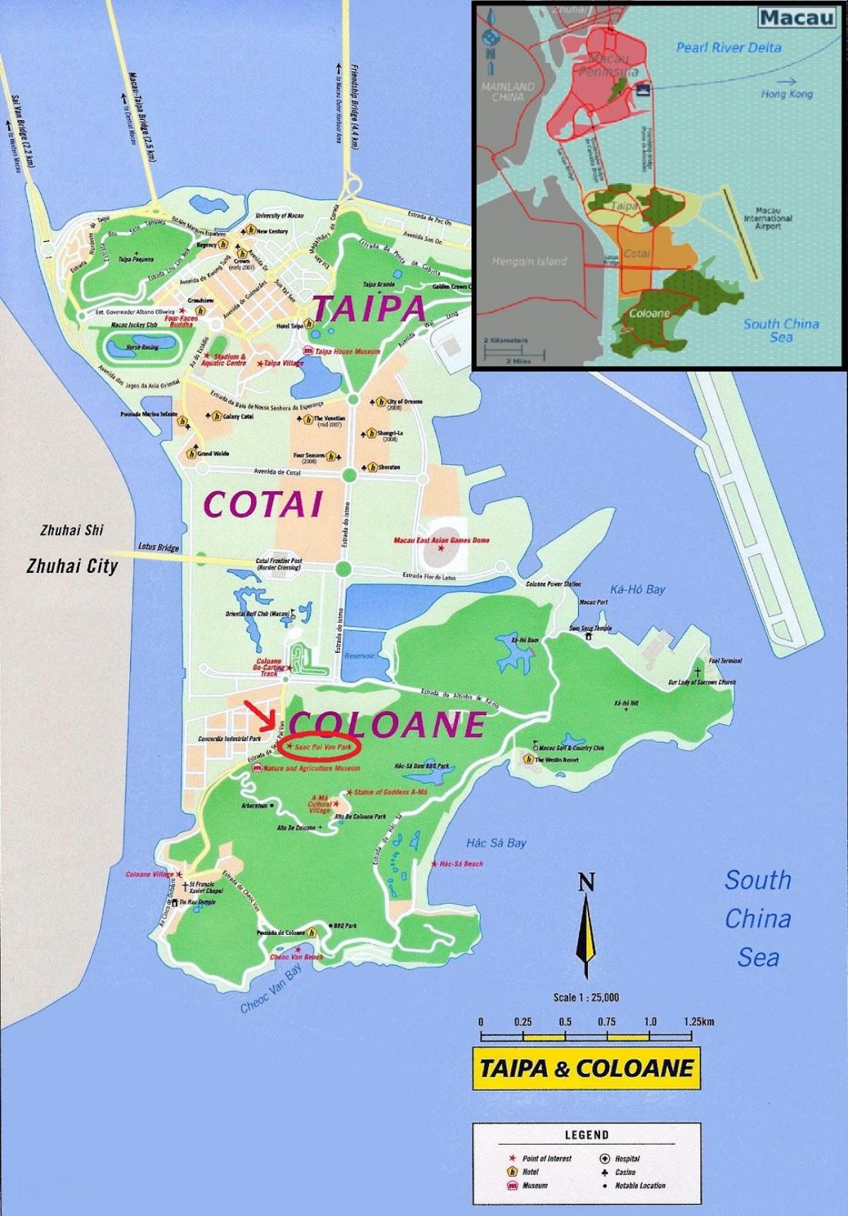 map of Macau ferry 