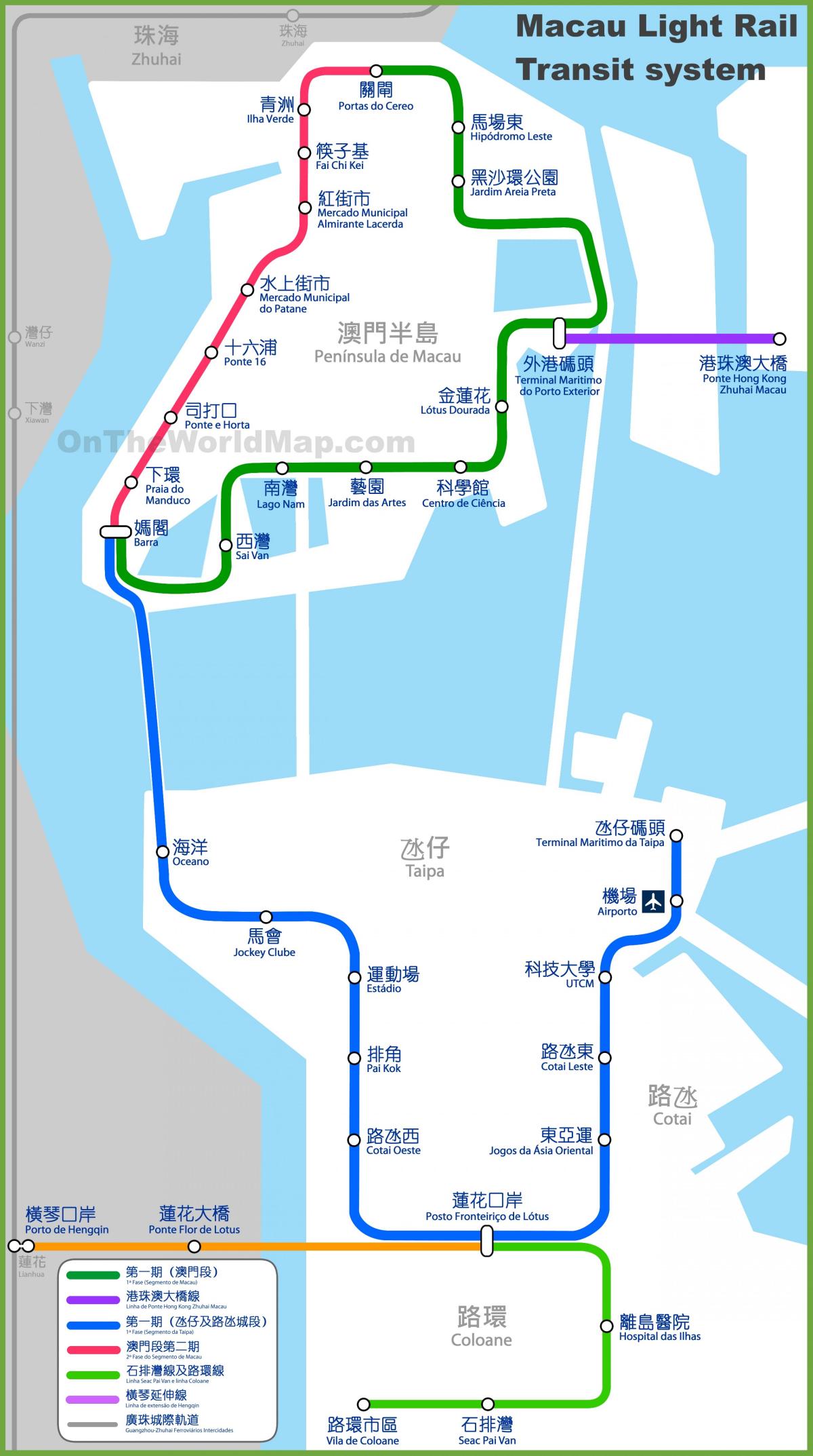 Macau mtr map