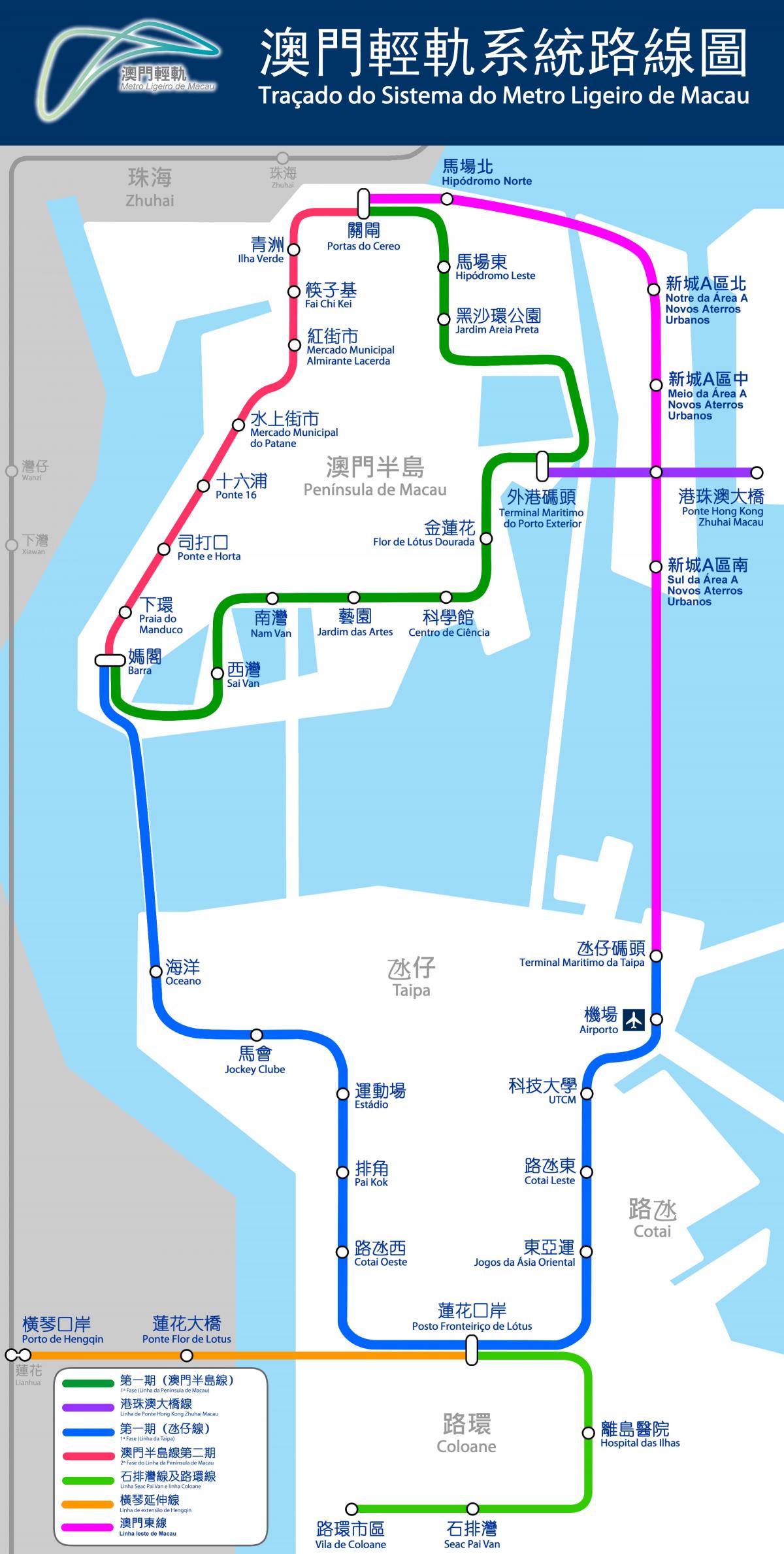 map of Macau train