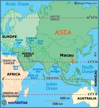 map of makow China