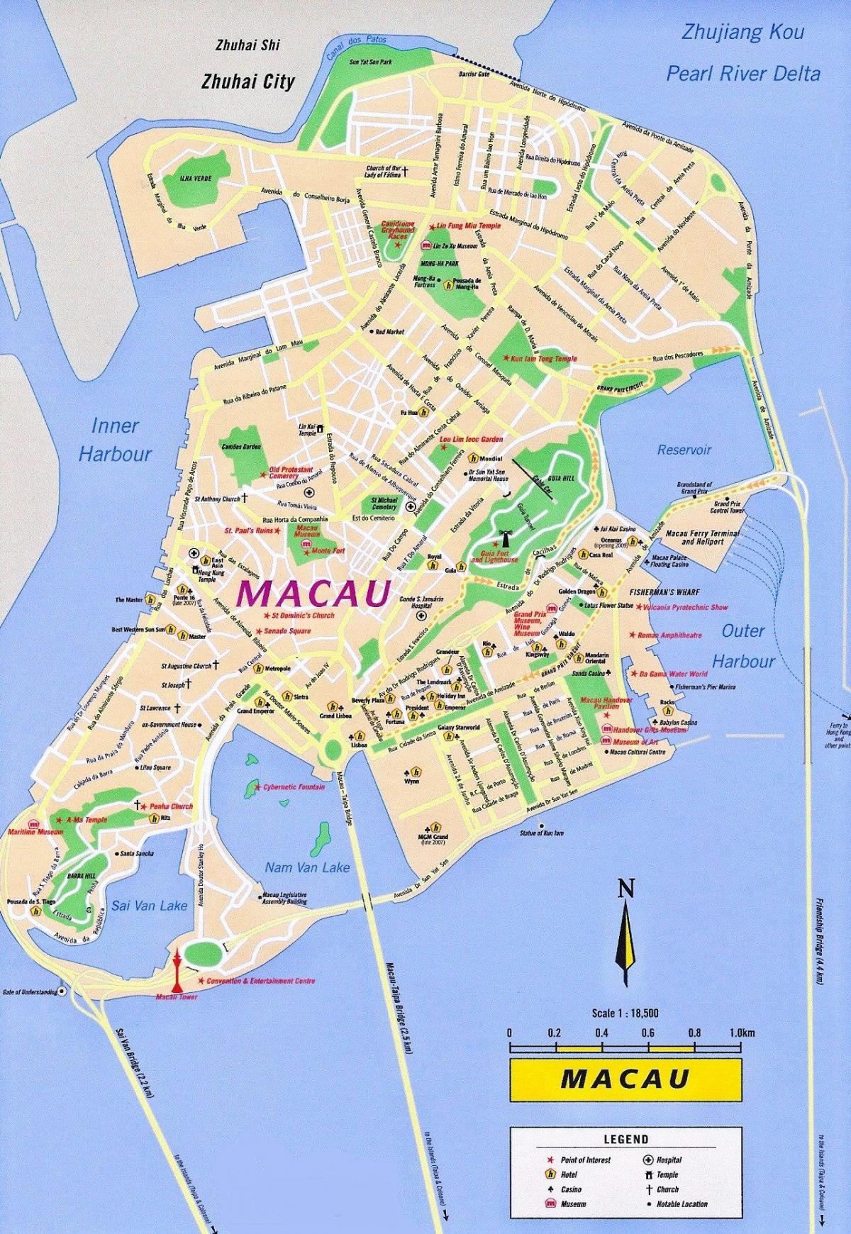 Macau Macau map